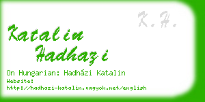 katalin hadhazi business card